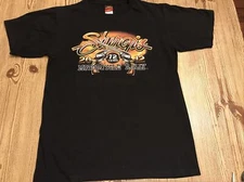Sturgis 2012 Motorcycle Rally 72 Yrs T Shirt Size Medium HOT LEATHERS Pistols