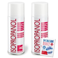 2x ISOPROPANOL 400ml Cramolin 4021611 Scrubs 99,9% Hygienespray Isopropyl