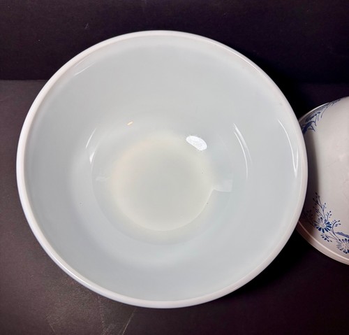 ๐ 3Pc VTG PYREX Colonial Mist Blue & White Flowers Nesting Bowls 401/402/403 - Picture 14 of 16
