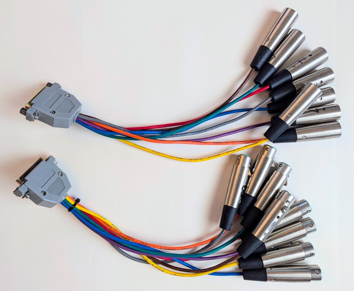 Reference Cables D-sub - TRS 1m 他 DB25 D-SUB Tascam Switchcraft XLRs 1ft breakout cables | eBay