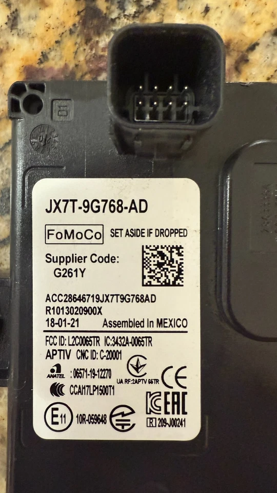 2019 - 2024 FORD LINCOLN CRUISE CONTROL Distance Radar Sensor JX7T-9G768-AD OEM - Image 3 of 4