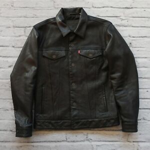 Levis Type 3 Leather Trucker Jacket 