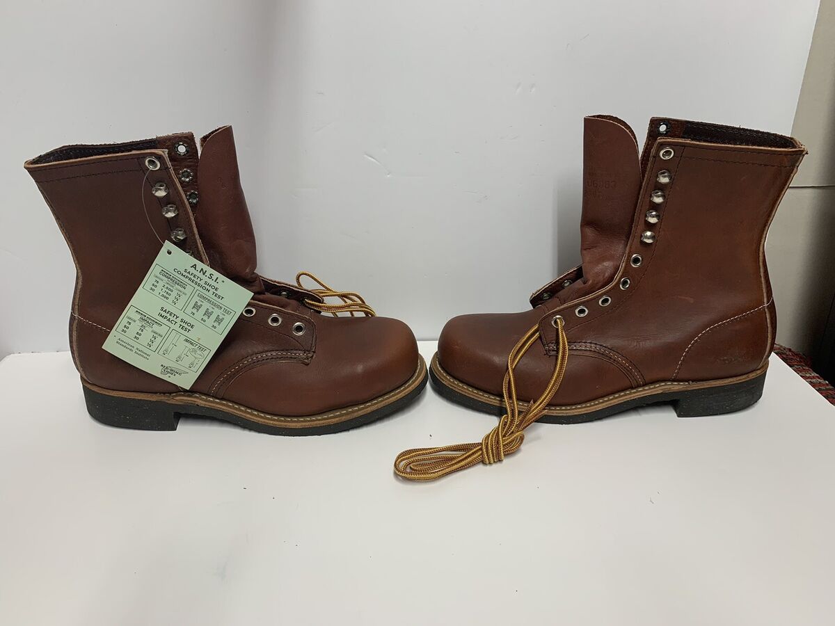 NEW Vintage Redwing ansi z41 pt83 5 1/2C, F1/50 C/75 Steel NEW Vintage Redwing ansi z41 pt83 5 1/2C, F1/50 C/75 Steel