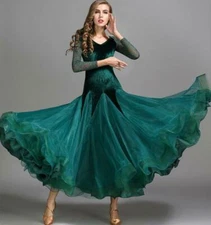 2020 NEW Ladies Modern Waltz Tango Latin Ballroom Competition Dance Dress mm22