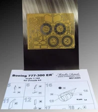 Boeing 777-300 ER (for Zvezda) Exterior Detailing set (Photoetch) Scale 1:144