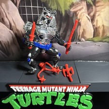 Vintage 1991 TMNT Chrome Dome Complete Figure