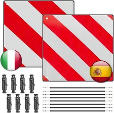 Warnschild 50x50cm Reflektierende Warntafel für Italien Spanien Portugal DHL
