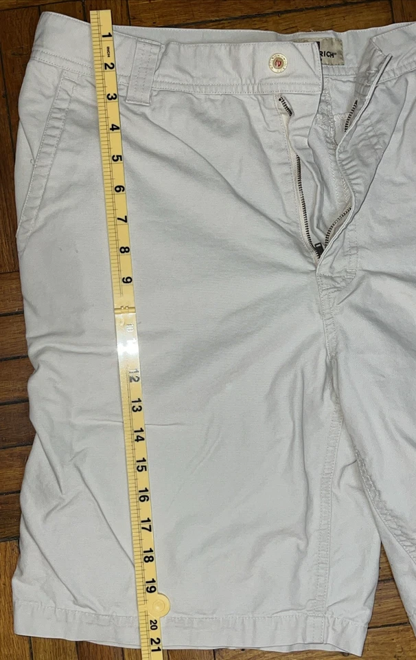 Pantalones Cortos Chinos Woolrich De Colección Para Hombre Talla 36 Caqui Piedra Foto 2 de 4