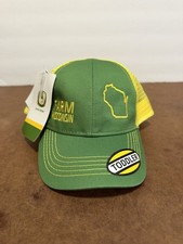 NWT John Deere Toddler Green Yellow Farm Wisconsin Mesh Back Cap