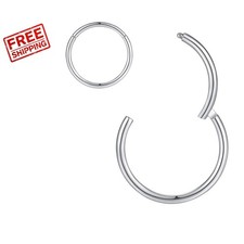 Hypoallergenic 316L Stainless Steel Nose Rings for Comfortable Body Piercings