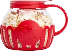 Ecolution Patented Micro-Pop Microwave Popcorn 3-Quart Family Size, Red 