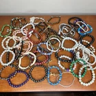 Costume Jewelry Bracelet Lot ALL WEARABLE 62 pieces Vintage-Mod Treasure Hunt