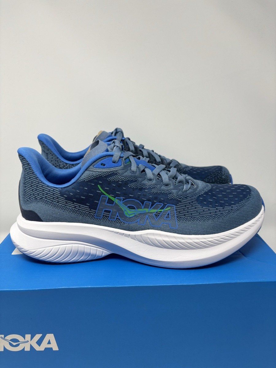 Hoka One One Mach 6 1147790-DHN Blue White Running Sneakers 