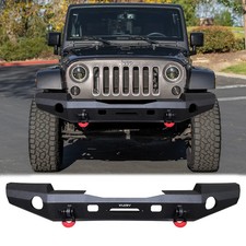 Vijay For 2007-2025 Jeep Wrangler Jkjljt Front Bumpers With Winch Plated-ring