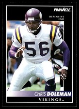 Chris Doleman 1992 Pinnacle #98 Vikings NFL READ FREE SHIPPING AutographDen