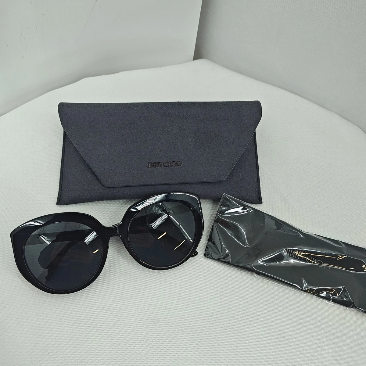 NWT [Jimmy Choo] SHAY Glitter Black Women’s Sunglasses with Case Amazon.com: JIMMY CHOO Square Sunglasses Sammi/G 8079O Black  main image 2