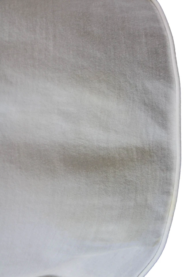 MSGM женщин хлопок короткий рукав круглый вырез блузка верхний твердый белый размер M - Изображение 4 из 4