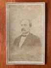 Man w/ Mustache CDV Carte de Visite Antique Photo Dunshees Boston MA