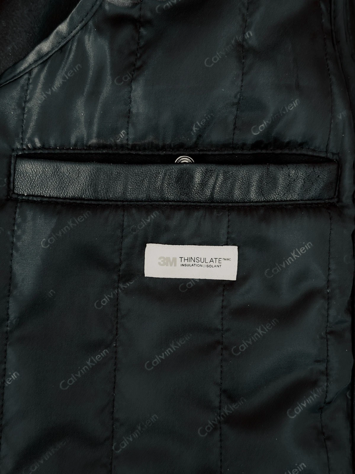 Calvin Klein Lambskin Leather Jacket Thinsulate Lined. Buttery Soft. Authentic! image 7