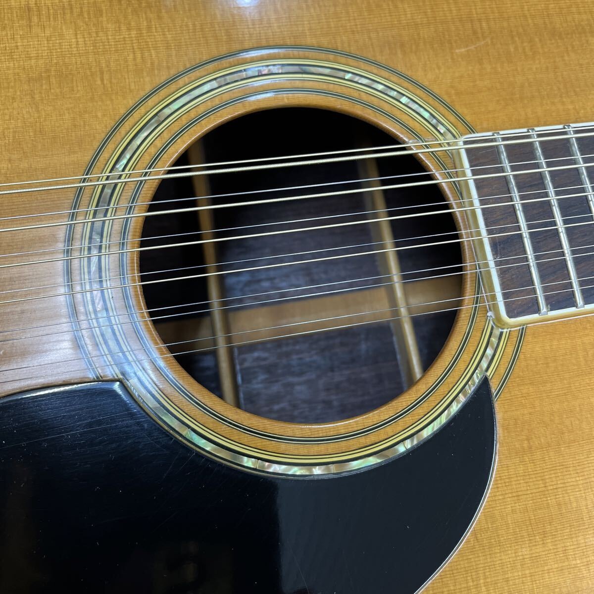 Acoustic Guitar Yamaki YW-80-12 Natural 12-string with Hard Case