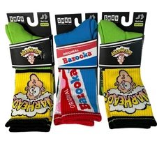 3 Pair SWAG Warheads Bazooka Men Crew Socks One Size Performance Cotton Blend