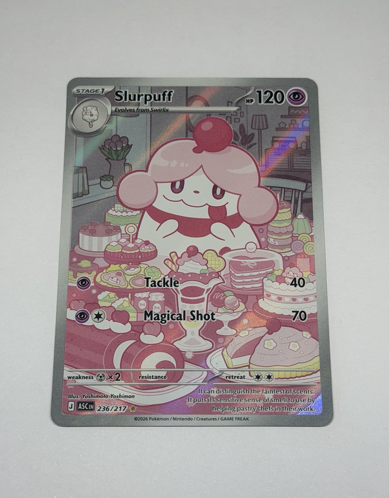 Pokemon TCG Slurpuff 236/217 IR Ascended Heroes Illustration Rare English NM