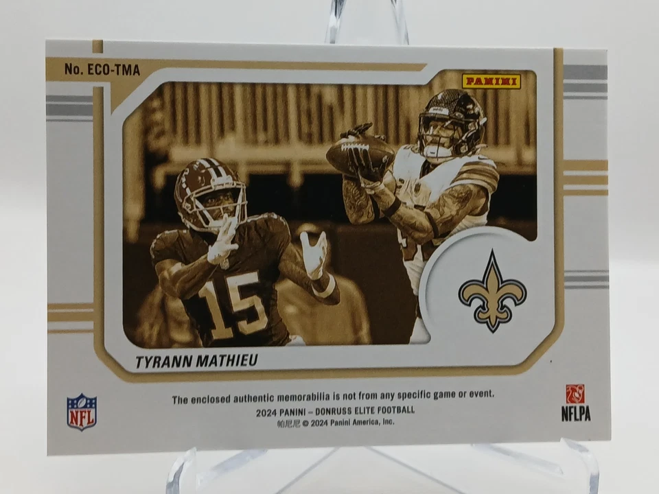 🏈 2024 Panini Donruss Elite #ECO‑TMA Tyrann Mathieu – Elite Coverage Patch /500 - Image 2 of 2