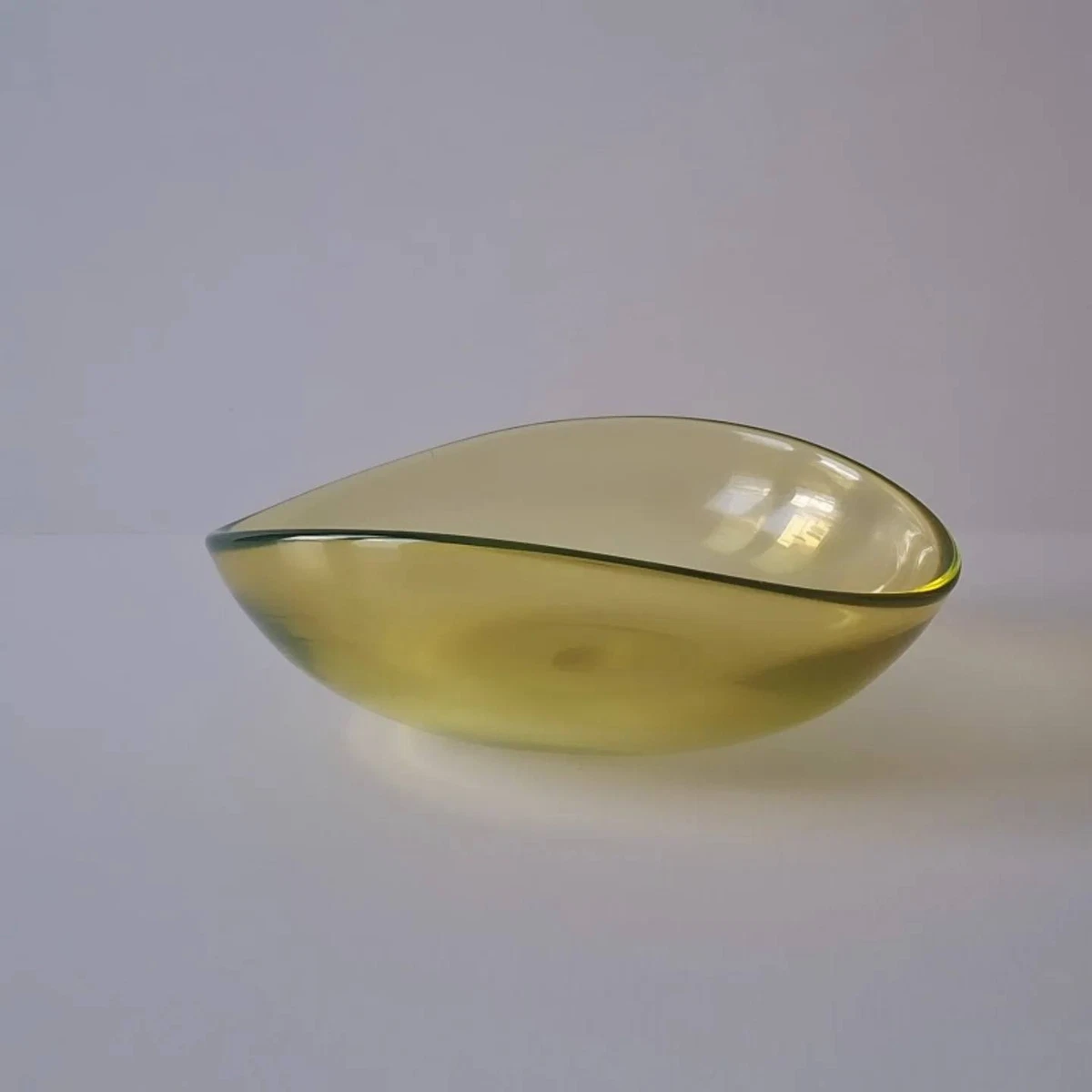 Porte-bougie Salviati Murano En Verre Jaune - Venezia 1859 - Neuf De Collection
