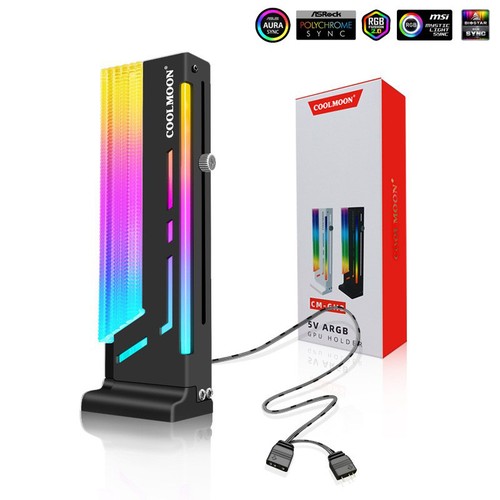 ARGB Graphics Card GPU Support 3Pin Addressable Aluminum GPU Video Card Brac _pu - Zdjęcie 14 z 14