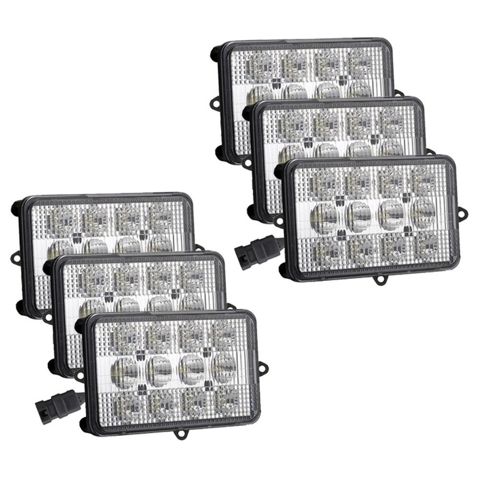 6X LED Combine Light Kits Kit For John Deere 9400,9500,9600,CTS,9410 ...