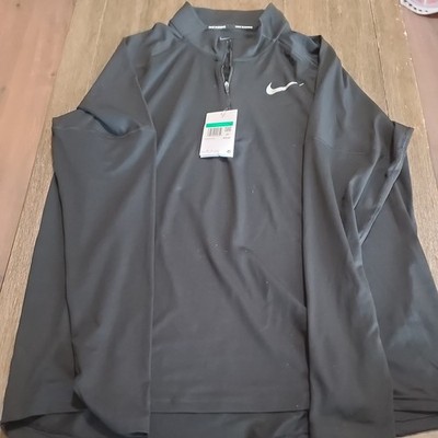 NWT Nike Dri-FIT Element Mens XL Black Quarter Zip Running Pullover CD8273-010