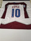 CHARLIE COYLE SIGNED COLORADO AVALANCHE CUSTOM WHITE XL HOCKEY JERSEY JSA COA