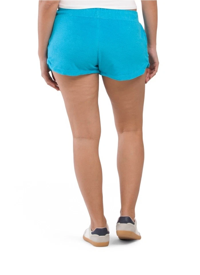 NWT! ELAN Turquoise Terry Cloth Shorts - Image 2 of 2