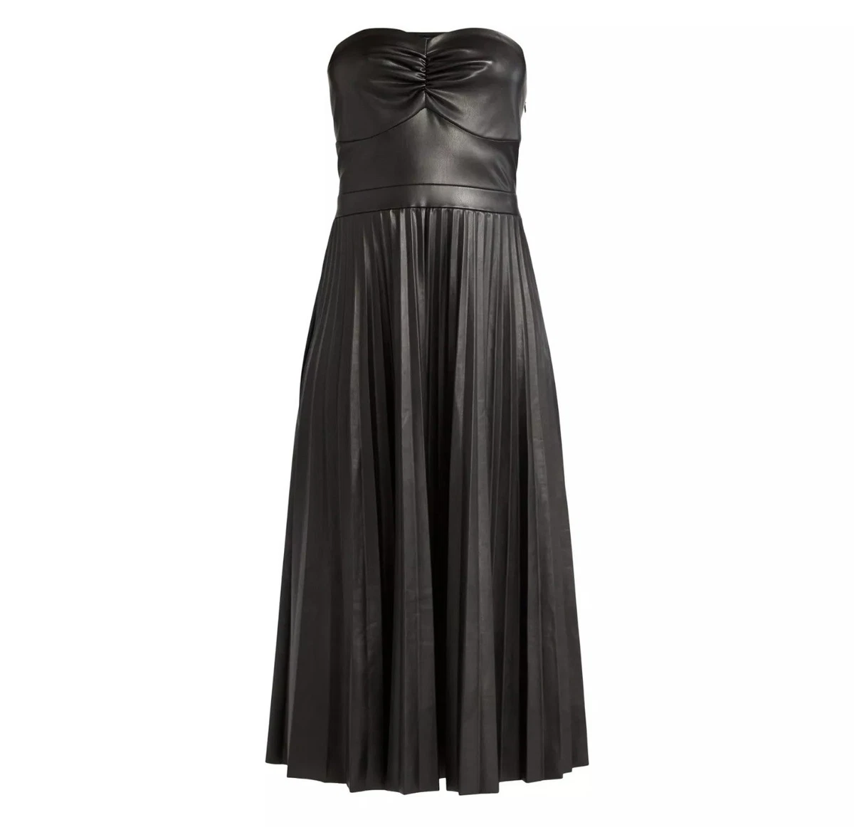 knee length dresses for ladies Scoop Neck Pleated Skirt Midi Tank Dress Large | Women's Online Boutique | Boho Chic Style