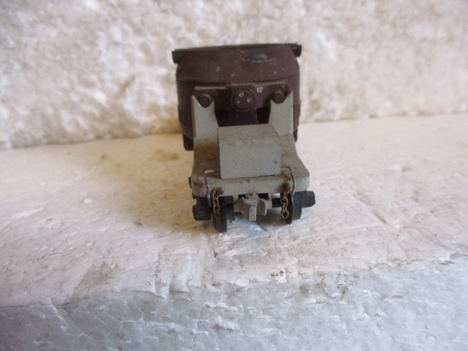 HO scale POLLOCK diecast hot metal tipping car for liquid steel w