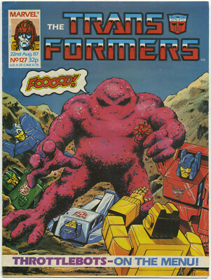 TRANSFORMERS #127; GD/VG, Marvel UK 1987; Comic Comics