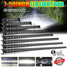 8/14/20/26/32/38/44/50'' Slim LED Work Light Bar Combo Offroad 4WD Truck FOG SUV
