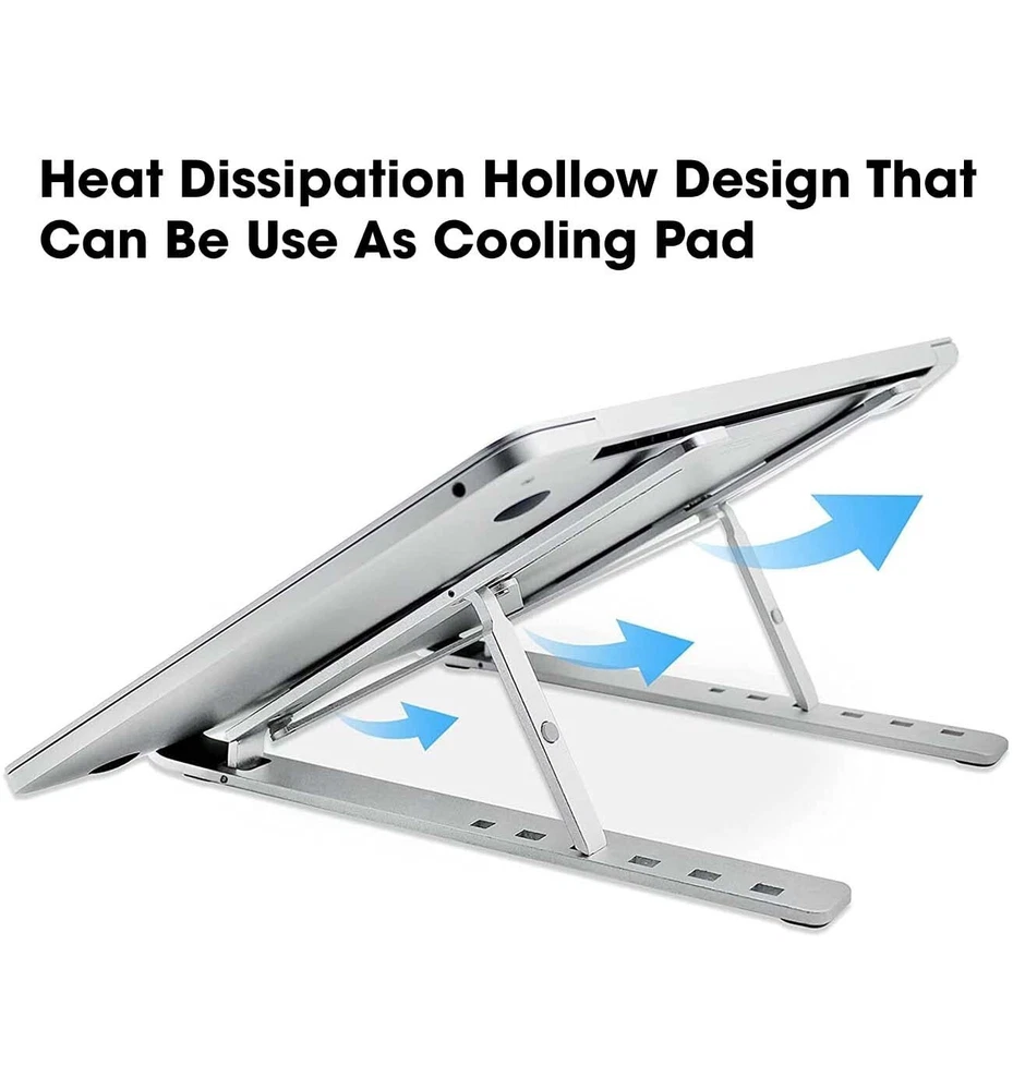 Adjustable Fold-Up Ventilated Aluminum Laptop Stand