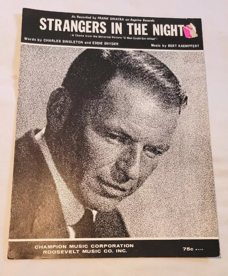 STRANGERS IN THE NIGHT As Recorded by FRANK SINATRA SHEET MUSIC by