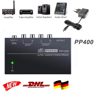 MARKENLOS Preamplificatore Phono Preamplificatore Audio, Amplificatore Giradischi per