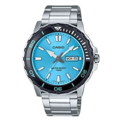 Casio MTD-125D-2A3VDF | Marine Sportuhr im Taucherlook | 100M Water Resistant |