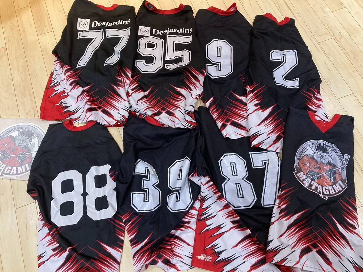 Team Hockey jerseys Set of 8
