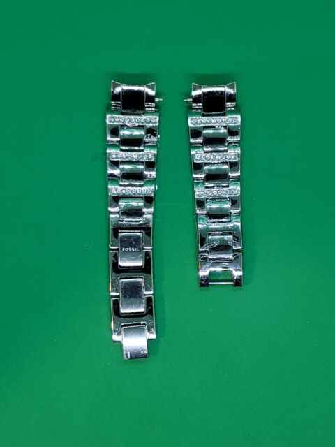 Fossil - Q SmartWatch 14mm Stainless Steel Replacement Band Crystal Accent | eBay