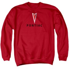 Mens Pontiac Modern Logo Red Sweatshirt