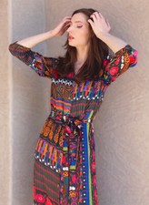 FARM RIO NWOT ANTHRO Pineapple Tropical Floral Button Belted Celia Shirt Dress