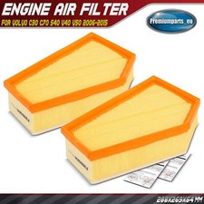 2x Air Filter for Volvo C30 C70 S40 V40 V50 2006-2015 2.0 2.4 30741485 LX1924