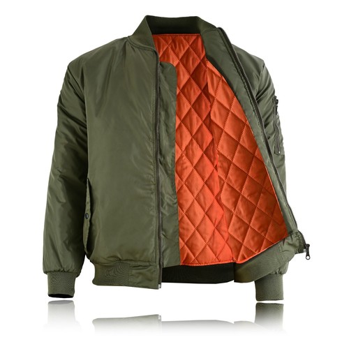 Mens MA1 Army Pilot Biker Bomber Security Fly Military Doorman Jacket Top - Picture 12 of 15