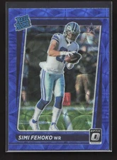 2021 Donruss Optic Rated Rookie Blue Scope Prizm Simi Fehoko RC #242 Dallas