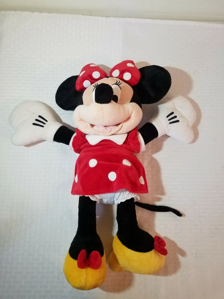 MINNIE MOUSE Large 20" Plush Toy doll polka dot Disney Store  - Image 2 of 4