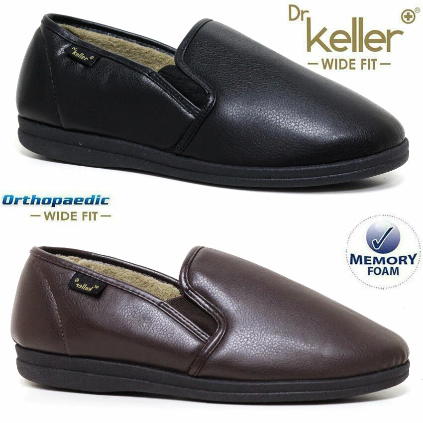 Mens moccasin hotsell slippers wide fit